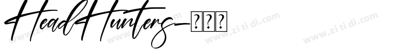 HeadHunters字体转换