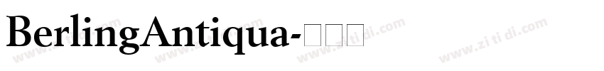 BerlingAntiqua字体转换