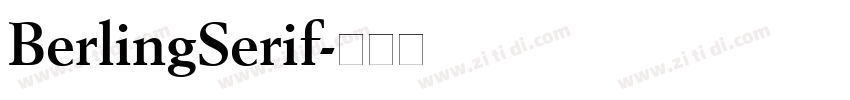 BerlingSerif字体转换
