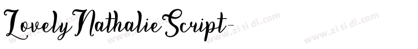 LovelyNathalieScript字体转换