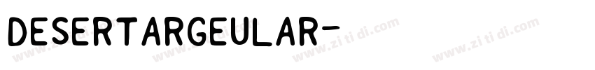 DesertaRgeular字体转换