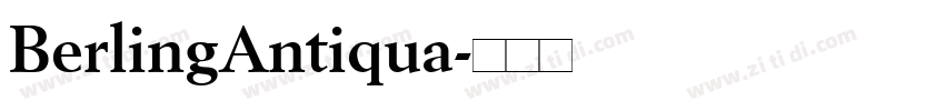 BerlingAntiqua字体转换
