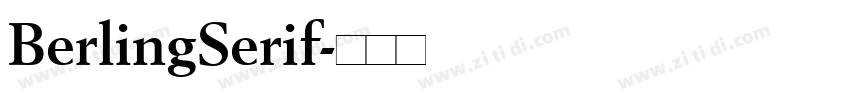 BerlingSerif字体转换