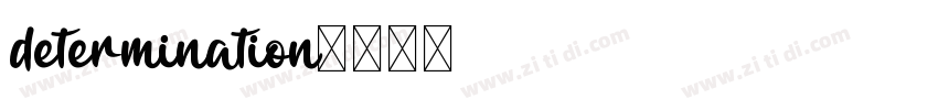 determination字体转换