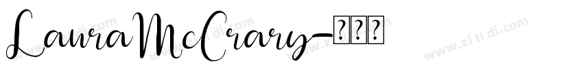 LauraMcCrary字体转换