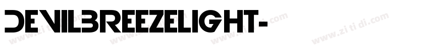 DevilBreezeLight字体转换