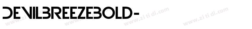 DevilBreezeBold字体转换