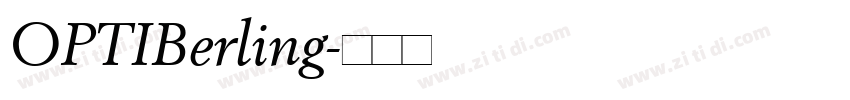 OPTIBerling字体转换