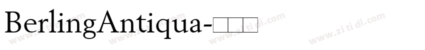 BerlingAntiqua字体转换