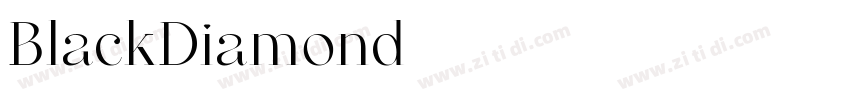 BlackDiamond字体转换