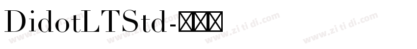 DidotLTStd字体转换
