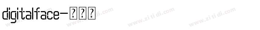 digitalface字体转换