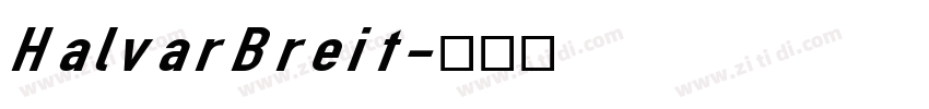 HalvarBreit字体转换