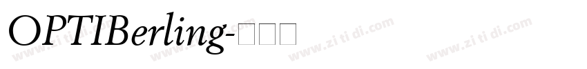 OPTIBerling字体转换