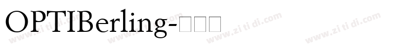 OPTIBerling字体转换