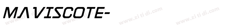 MAVISCOTE字体转换