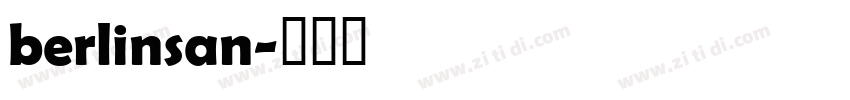 berlinsan字体转换
