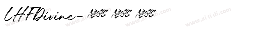 LHFDivine字体转换