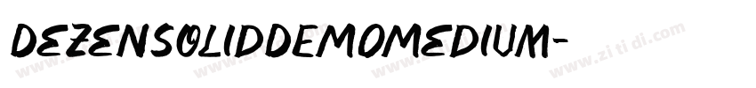 DezenSolidDEMOMedium字体转换