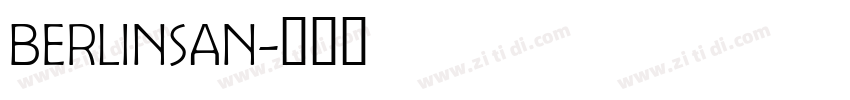 berlinsan字体转换