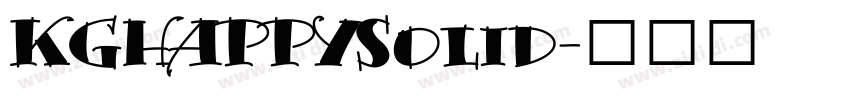 KGHAPPYSolid字体转换