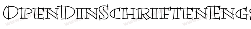 OpenDinSchriftenEngs字体转换