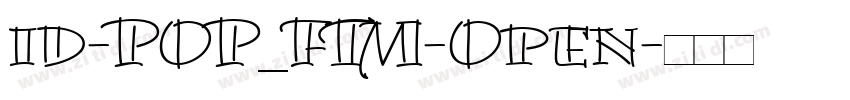 id-POP_FTM-Open字体转换