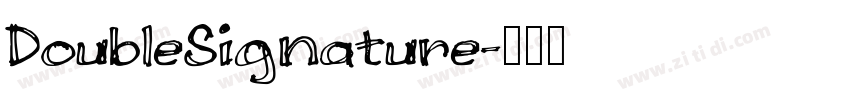 DoubleSignature字体转换