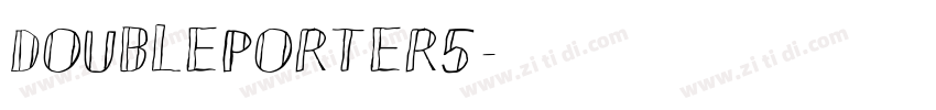 DoublePorter5字体转换