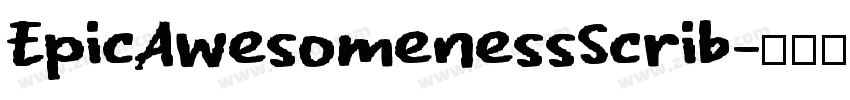 EpicAwesomenessScrib字体转换