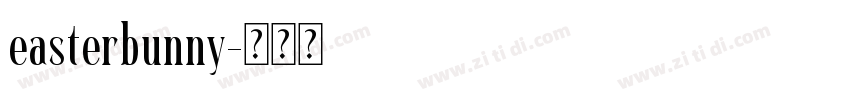 easterbunny字体转换