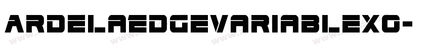 ArdelaEdgeVariableX0字体转换