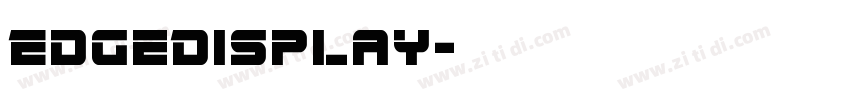 EdgeDisplay字体转换