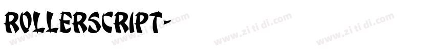 Rollerscript字体转换