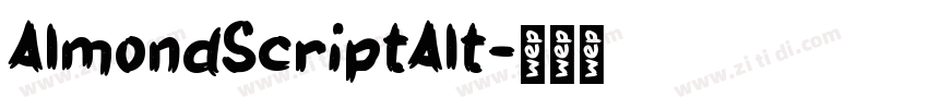AlmondScriptAlt字体转换