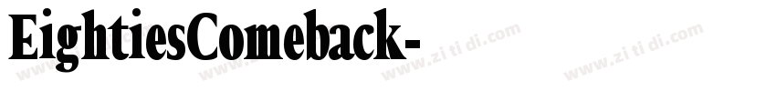 EightiesComeback字体转换