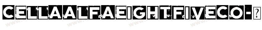 CellaAlfaEightFiveCo字体转换