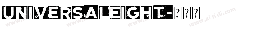 UniversalEight字体转换