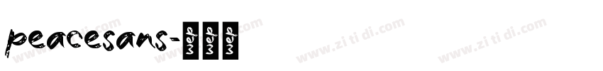 peacesans字体转换