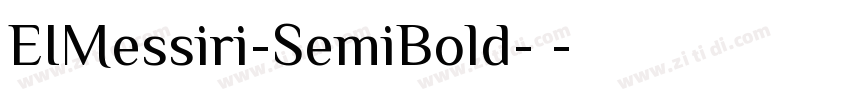 EIMessiri-SemiBold-半字体转换