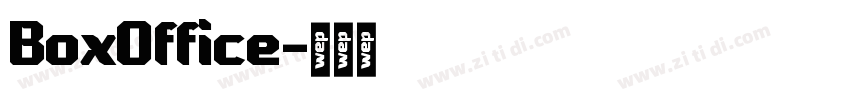 BoxOffice字体转换