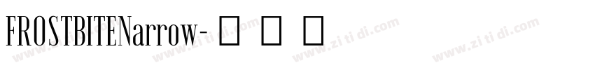 FROSTBITENarrow字体转换