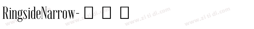 RingsideNarrow字体转换