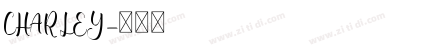 CHARLEY字体转换