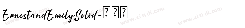 ErnestandEmilySolid字体转换