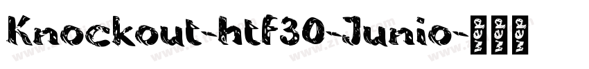 Knockout-htf30-Junio字体转换