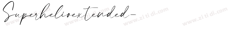 Superhelioextended字体转换