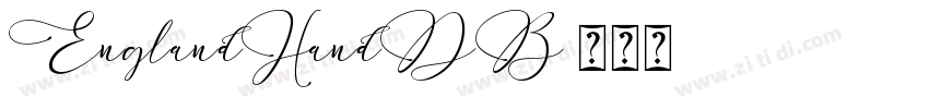 EnglandHandDB字体转换