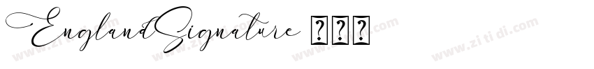 EnglandSignature字体转换
