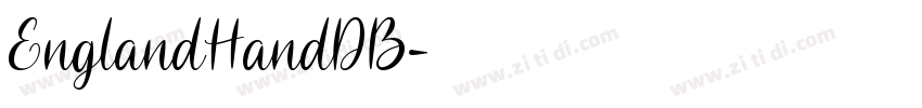 EnglandHandDB字体转换